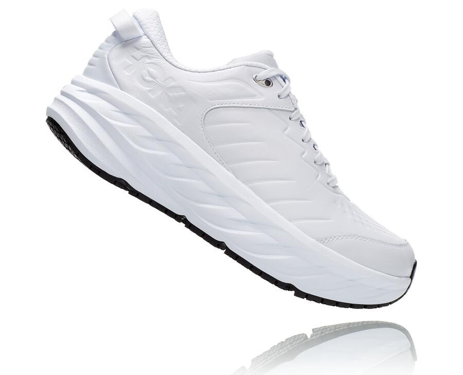 Hoka One One Running Shoes Mens White - Bondi Sr - 46279BECJ